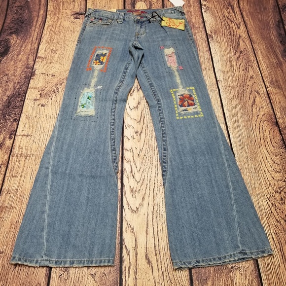 NWT Princy by Jessica Simpson Jeans Wide Leg Sz 9 - Picture 3 of 7